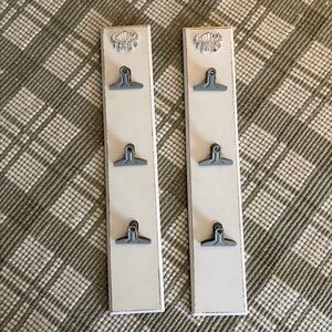 White Wall Clip Holders